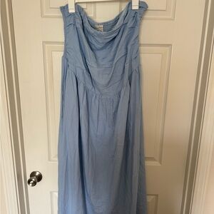 Universal Thread Light Blue Strapless Dress